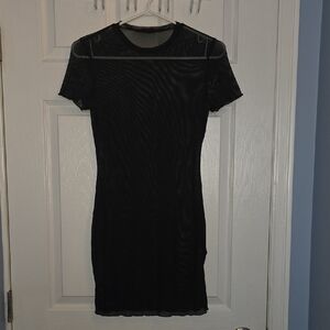 SHEIN Elegant Black Mini Dress